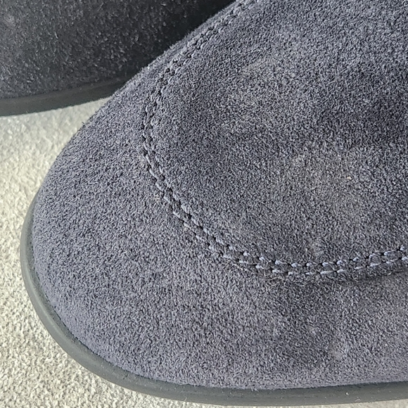 Section X dress loafers 10.5 navy blue suede Saint venetian bit buckle new $130 main image 12